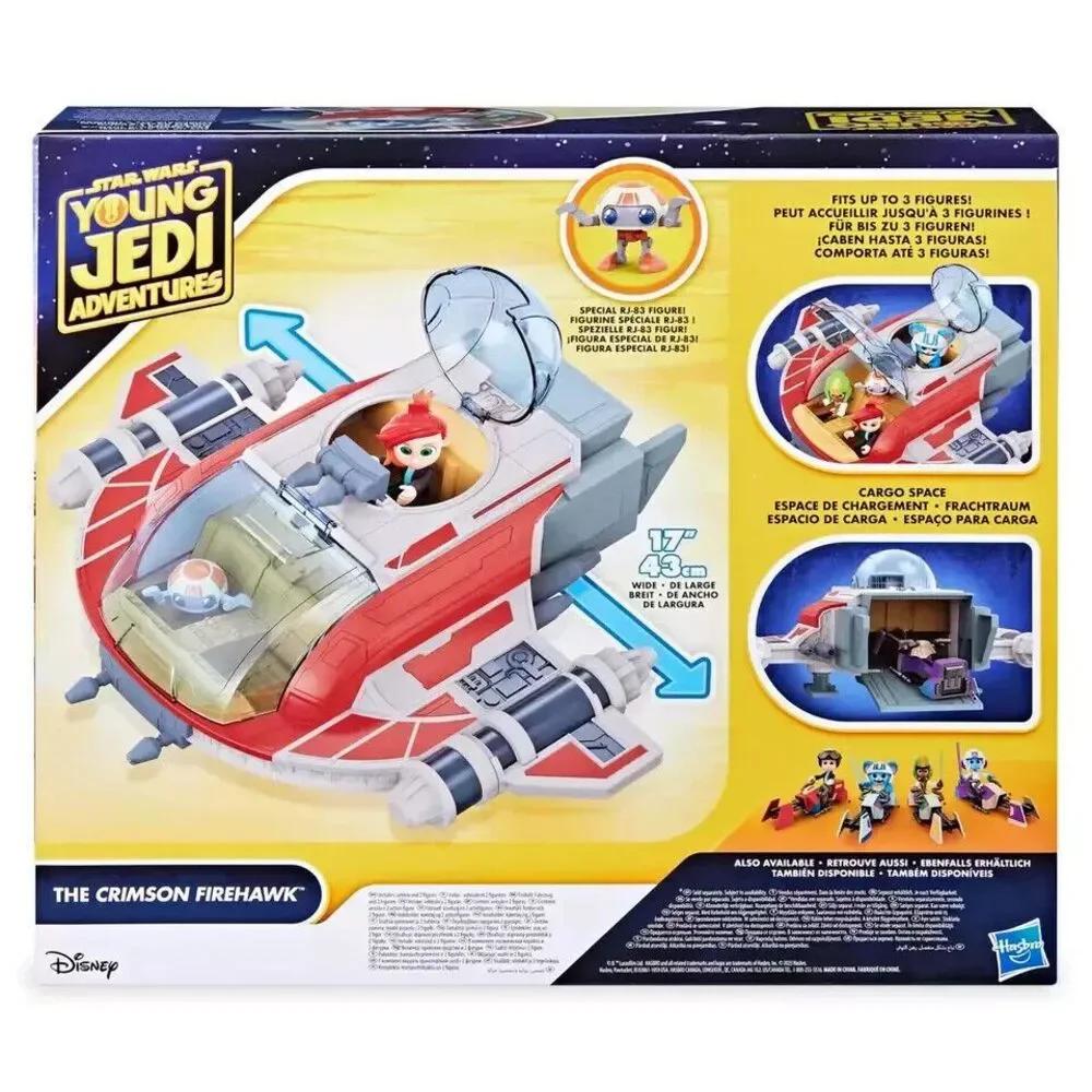 Disney Star Wars Young Jedi Adventures: The Crimson Firehawk vehicle w figures
